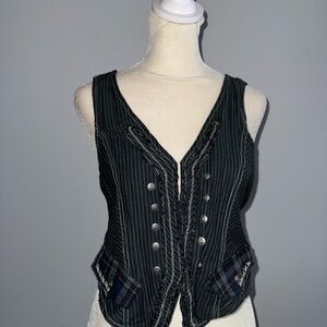 BKE Pinstripe Vest Top
